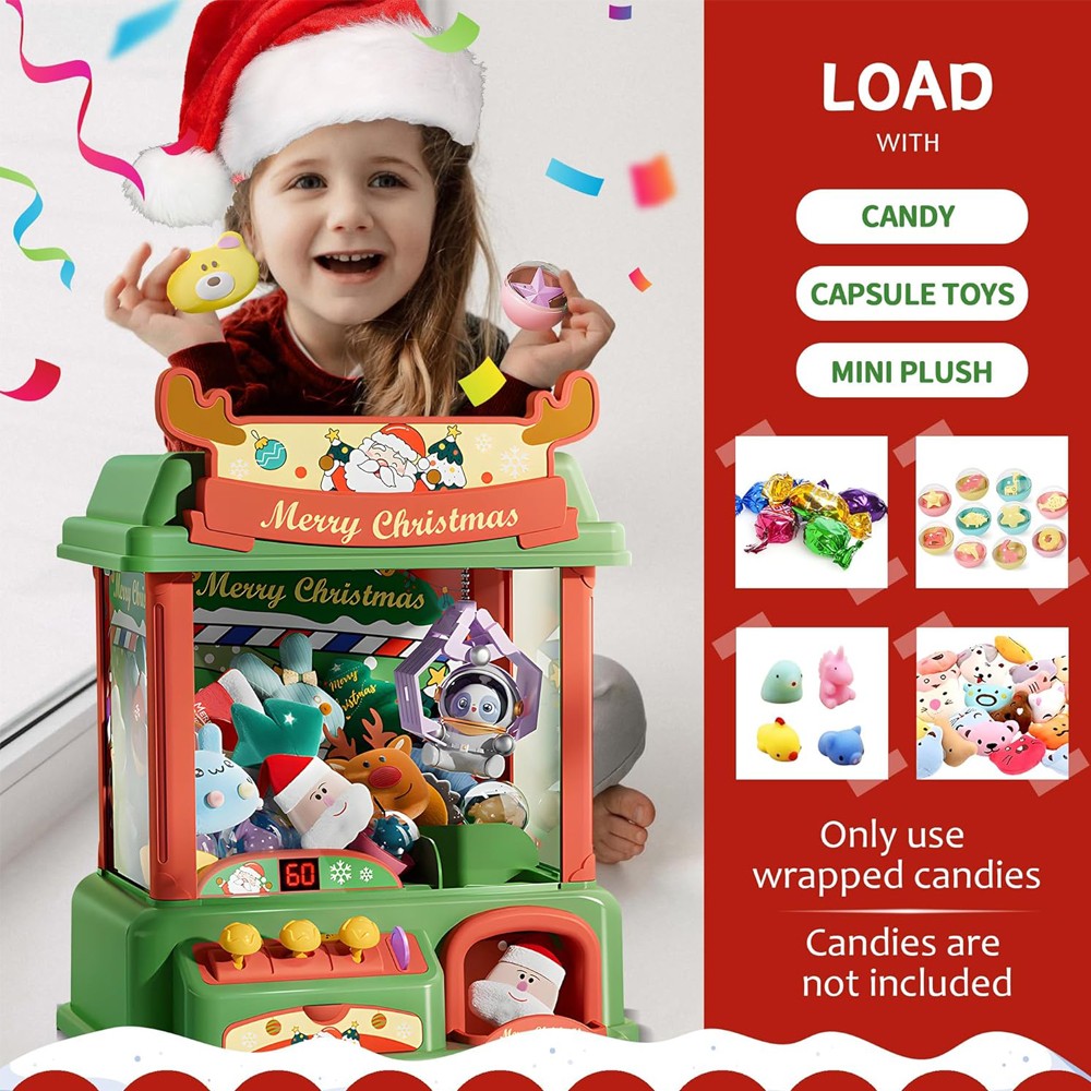 Christmas Claw Machine For Kid - огляд і ціна Arcade Toy Claw Vending Machine