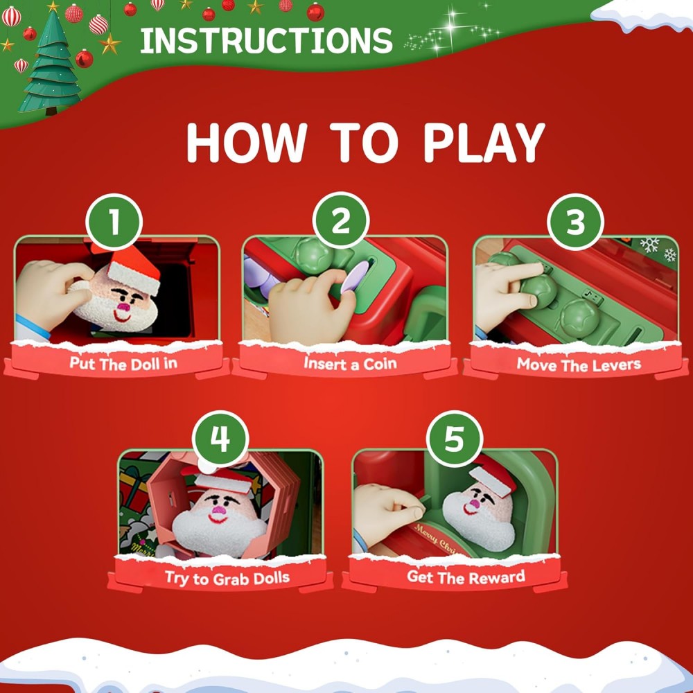 Christmas Claw Machine For Kid - огляд і ціна Arcade Toy Claw Vending Machine