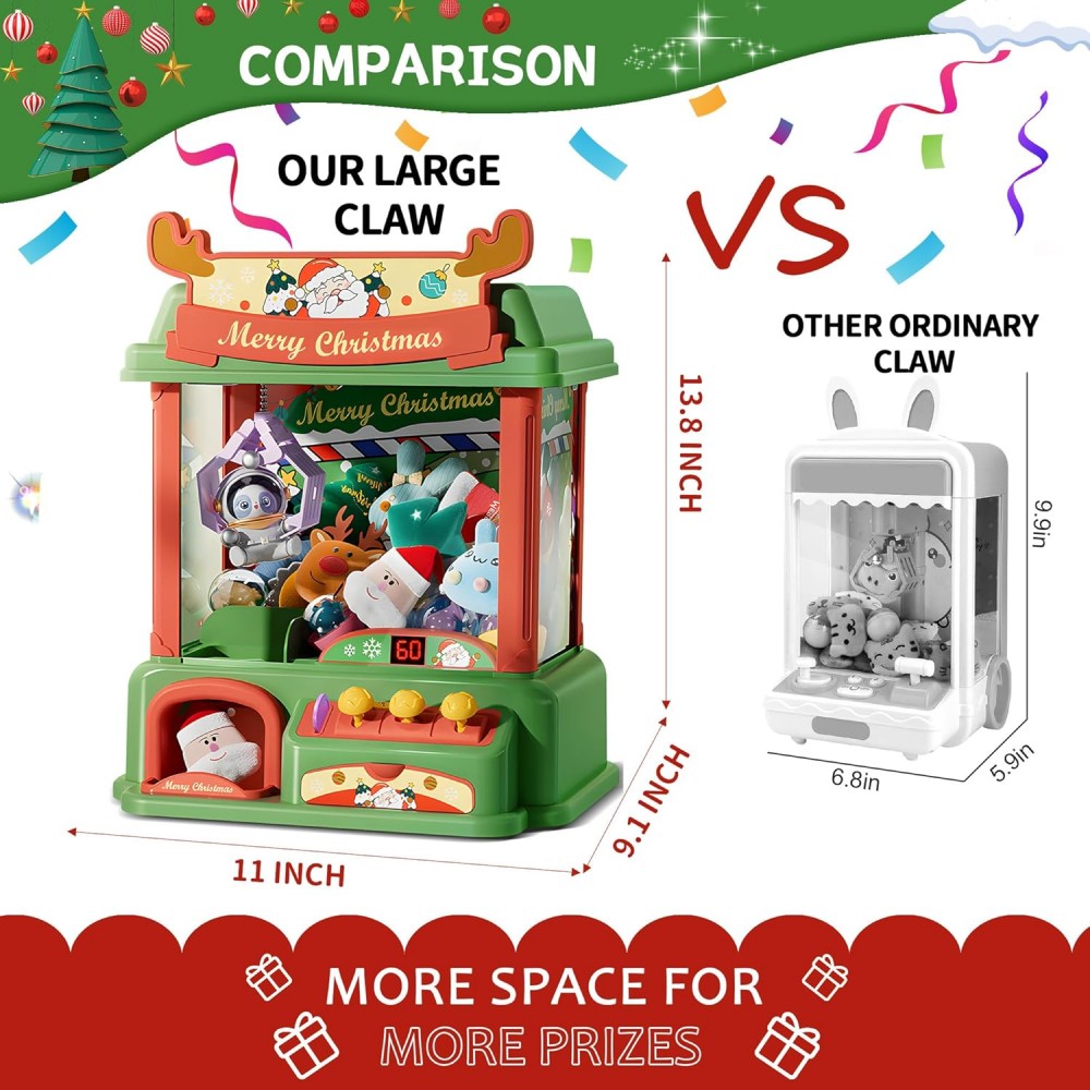 Christmas Claw Machine For Kid - огляд і ціна Arcade Toy Claw Vending Machine