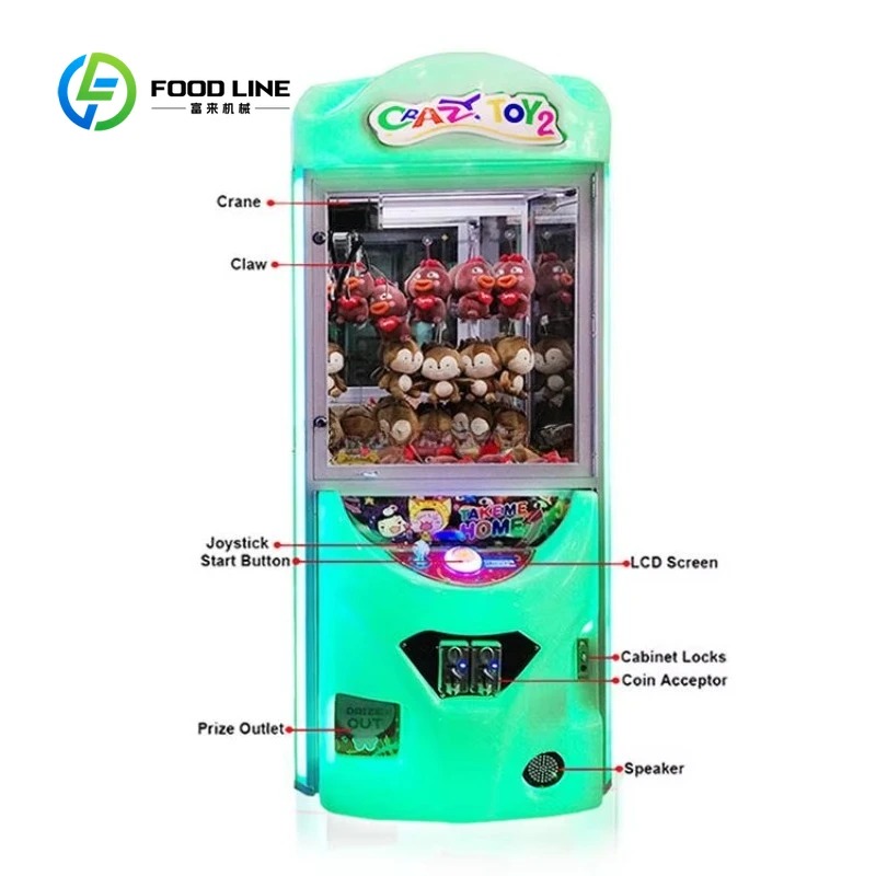 Customized Coin Operated Arcad - огляд і ціна Arcade Toy Claw Vending Machine